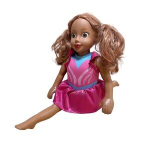 Brunette Gymnast Georgia Doll Electronic Poseable Music Dreamer Girls NO REMOTE